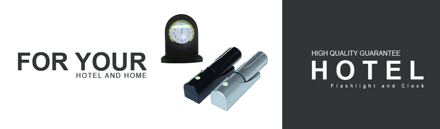 Flashlight and clock